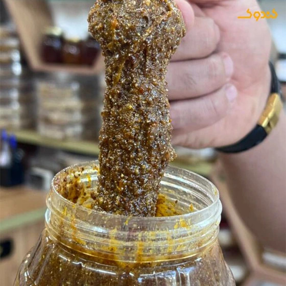 معجون گیاهی کلحر پاکستانی ترکیب ۱۶ گیاه و ژل رویال برای افزایش وزن سالم و عضلهسازی/یک کیلو
