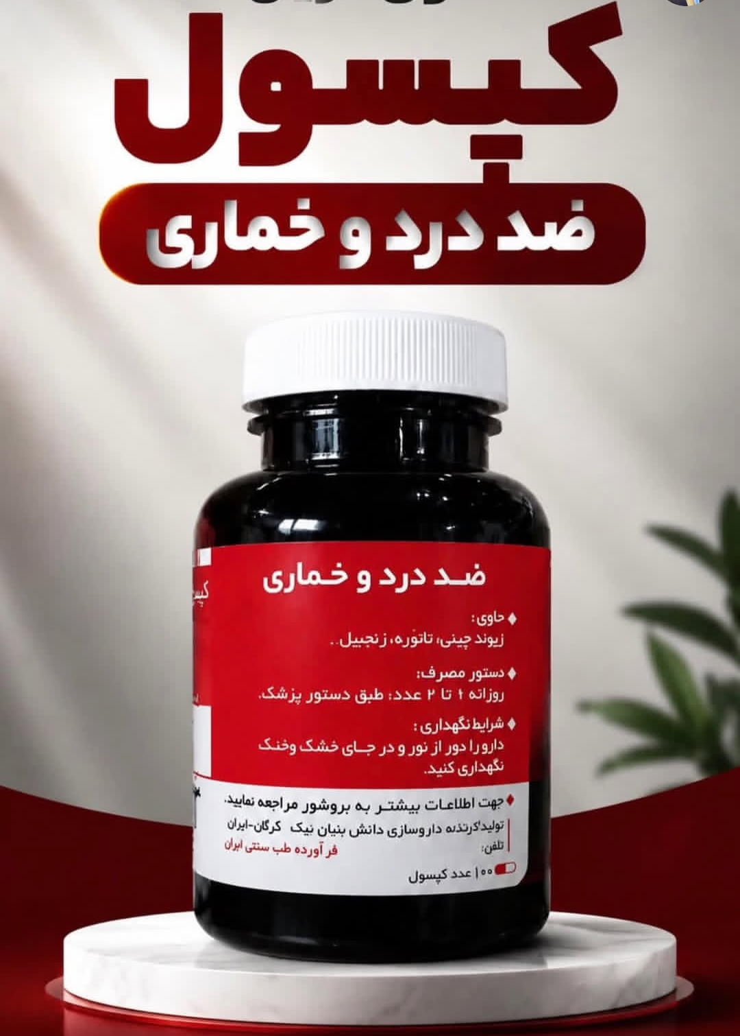 20عدد کپسول گیاهی ترک اعتیاد نوگام مناسب ترک اعتیاد جهت تست-09025650820